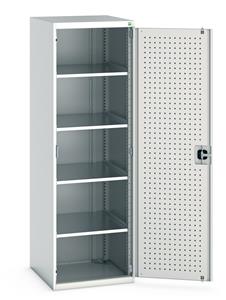 Bott Industial Tool Cupboards with Shelves Bott Perfo Door Cupboard 650Wx650Dx2000mmH - 4 Shelves